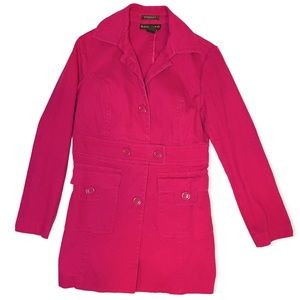 Bandolino Y2K Hot Pink Tweed Coat